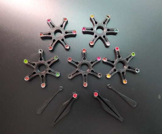 Capper Star Tool (5pcs) with Decappers(2pcs) and Deepers(2pcs) for #10 and #11 DIY Homemade Caps.